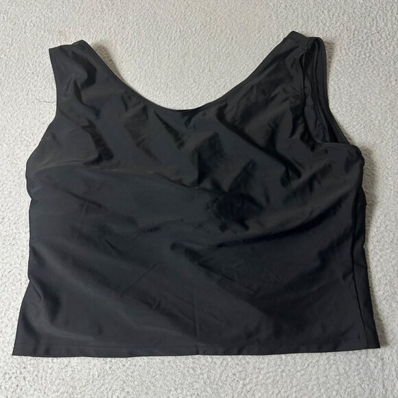 Honey Mark 2 Piece Swimsuit Womens 3XL Black Basil Wrap Top High Waist Bottoms - Picture 5 of 14